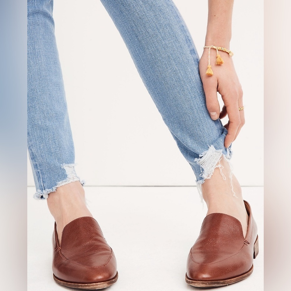 Madewell 9" High Rise Skinny Jeans in Ontario Wash: Distressed Hem‎ Edition 27 - Picture 4 of 16